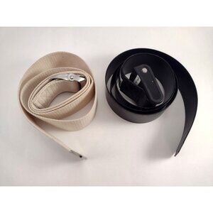 Black & White Gait Belt Mobility Aide Transfer Walking Caregiving Health Senior